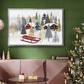 Christmas Chalet Collection A - Framed Gallery Wrapped Canvas in Floating Frame