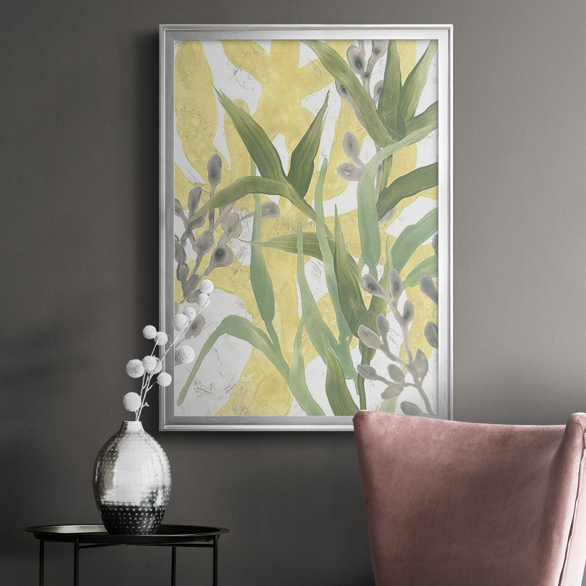 Sea Grass Fresco III - Modern Framed Canvas Print