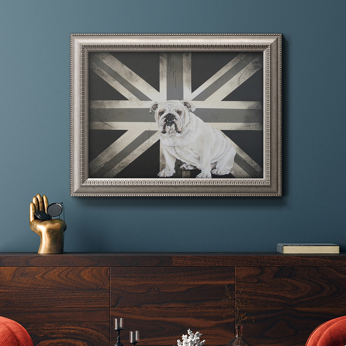 Best of British B&W Premium Framed Canvas- Ready to Hang