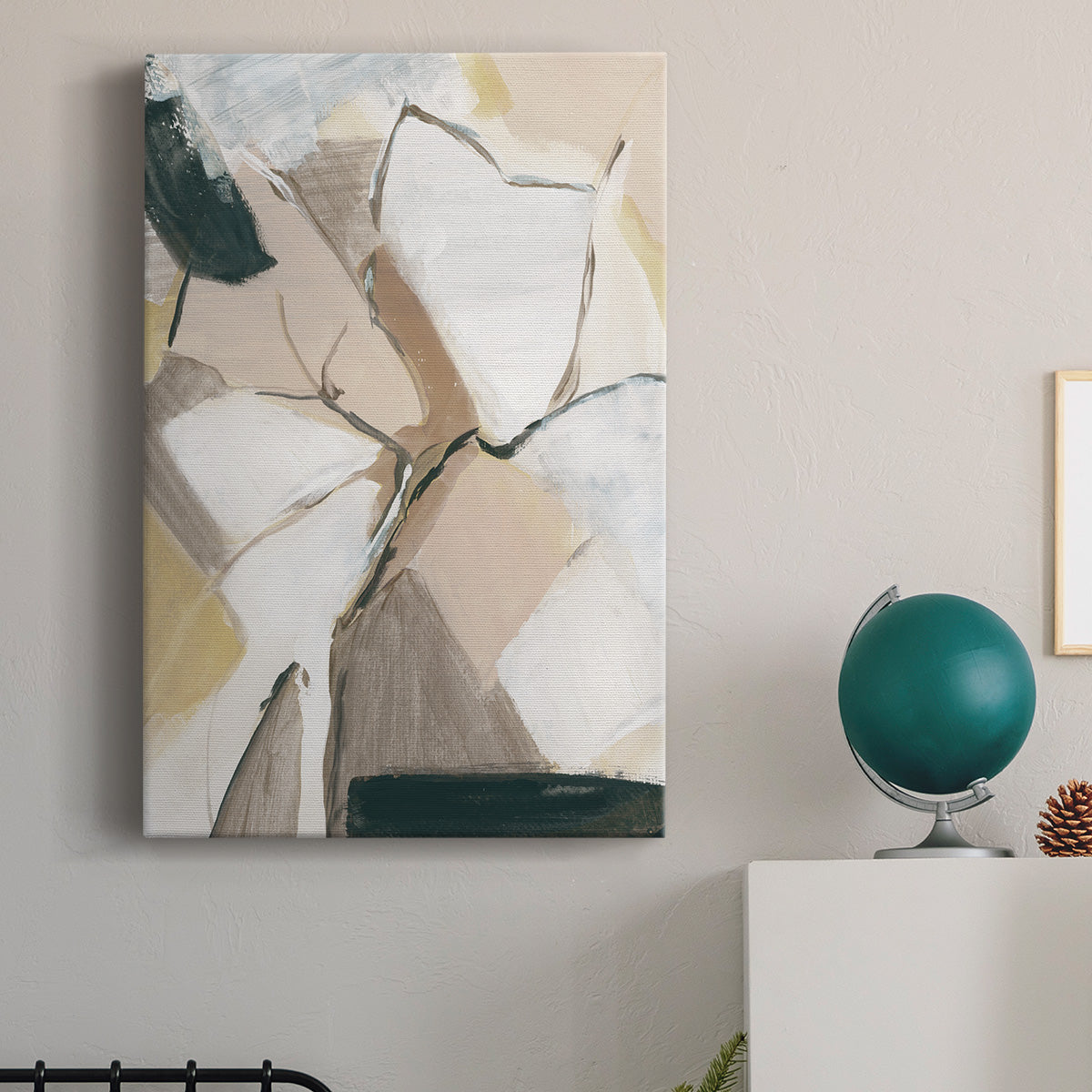 Marble Lines I Premium Gallery Wrapped Canvas - Ready to Hang