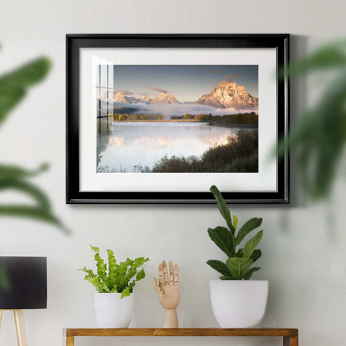 Snake River Fog - Modern Framed Art Print