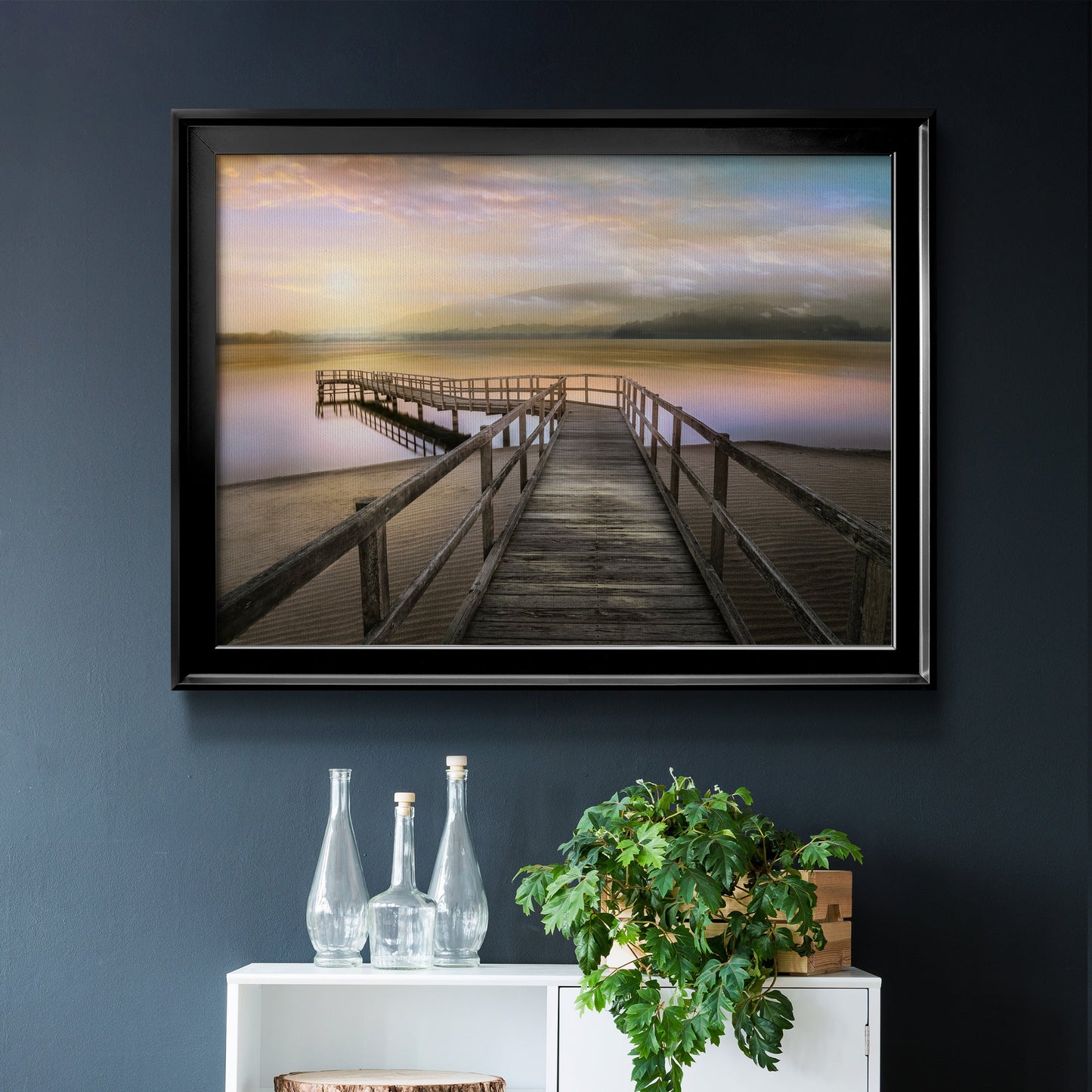 Morning on the Lake Premium Classic Framed Canvas - Ready to Hang