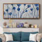 Blue Day Garden - Floater Framed Canvas Print