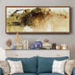 Dance of Gold I - Floater Framed Canvas Print