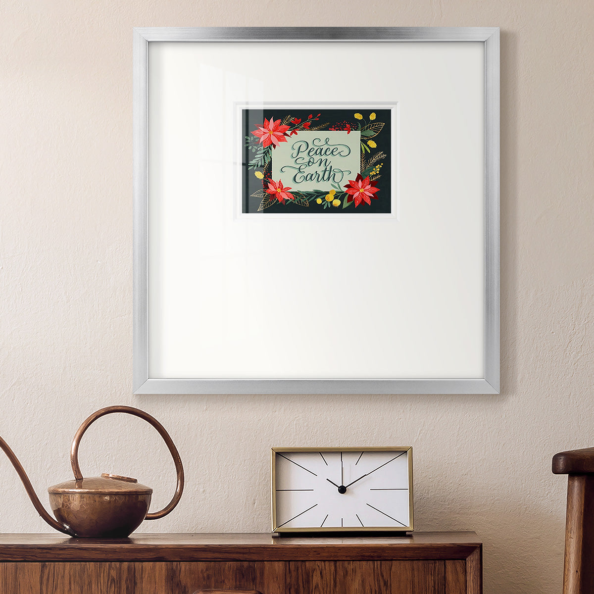 Bright Christmas Night  II Premium Framed Print Double Matboard