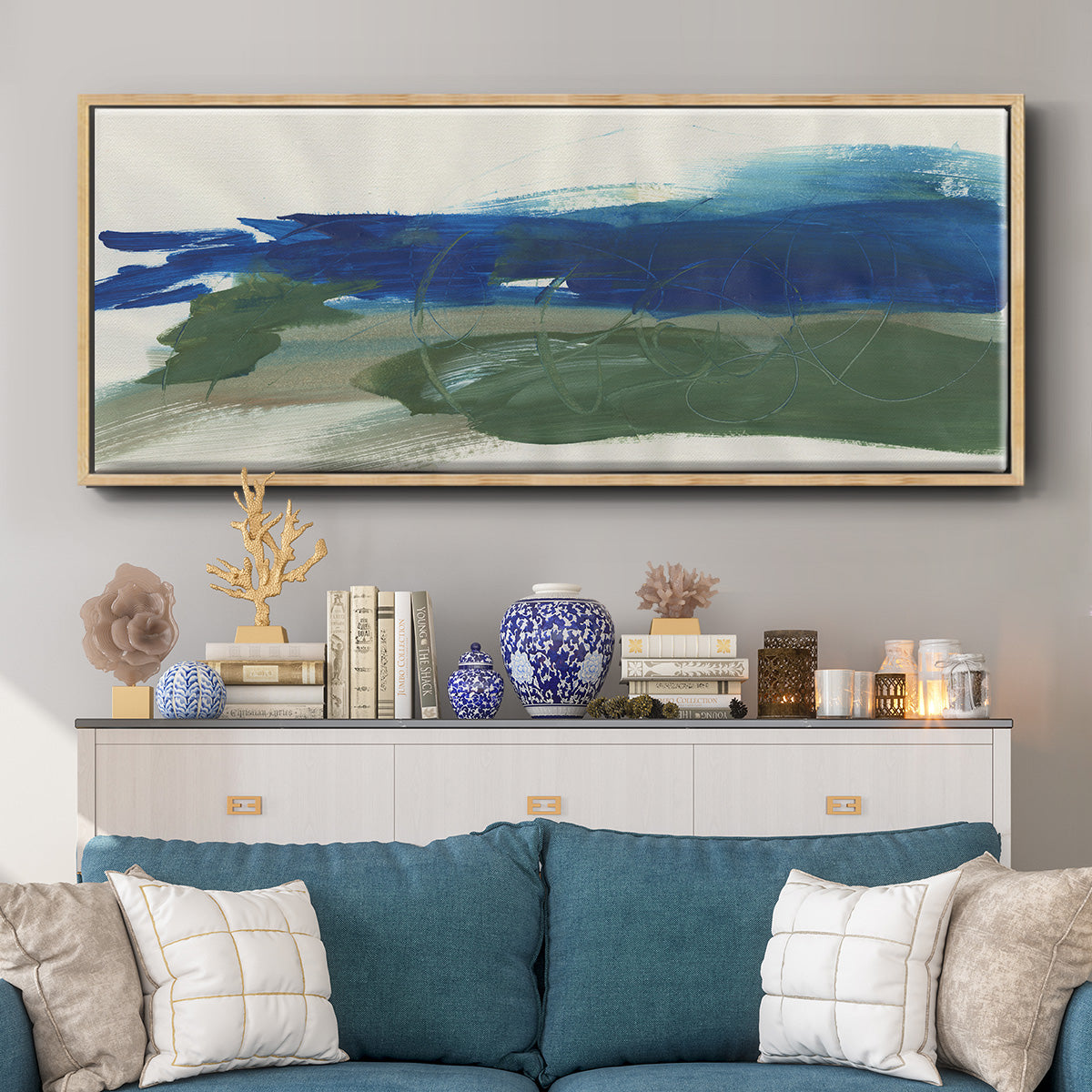 Mirages III - Floater Framed Canvas Print