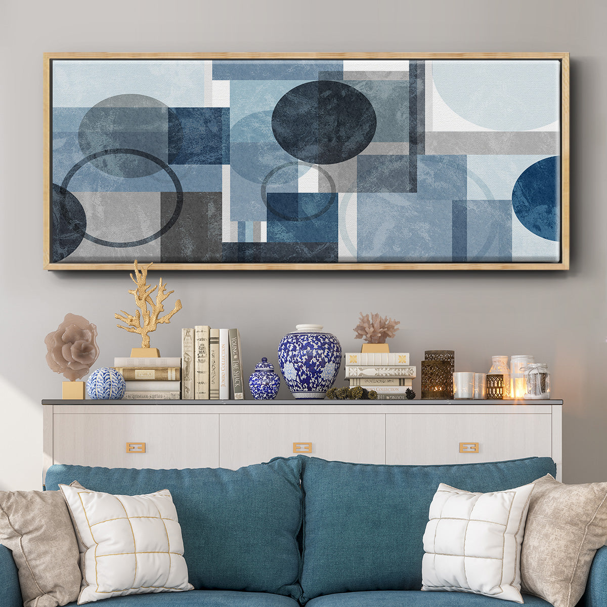 Chelsea Dusk - Floater Framed Canvas Print