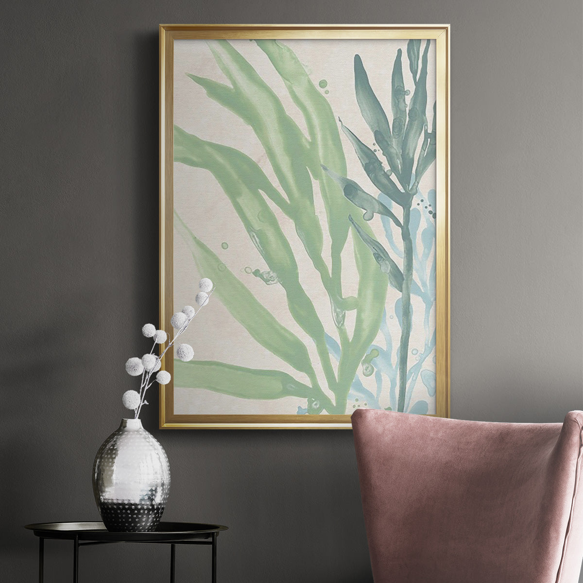 Swaying Seagrass IV - Modern Framed Canvas Print