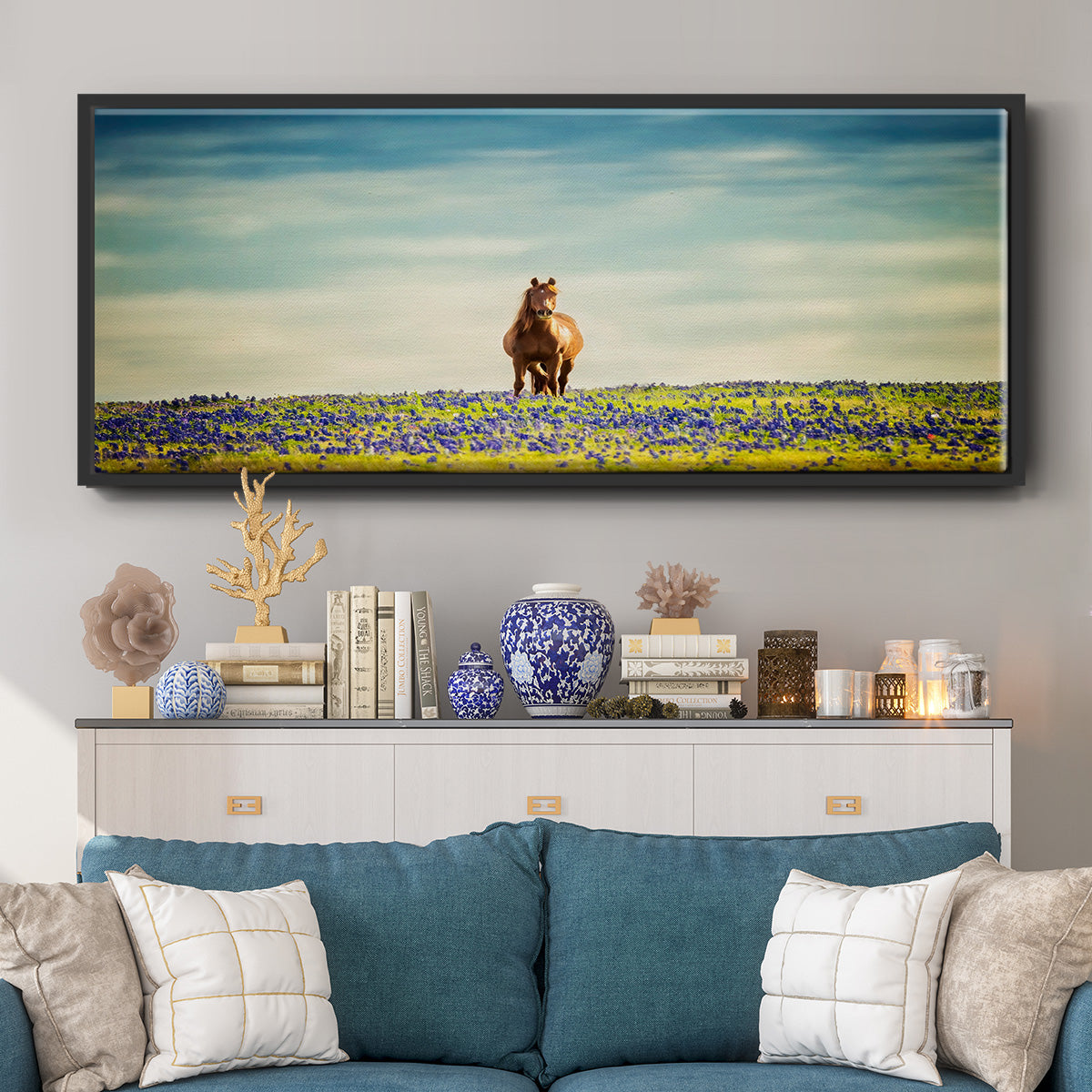 Sunlit Midwest II - Floater Framed Canvas Print