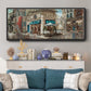 La Café de Rue - Floater Framed Canvas Print