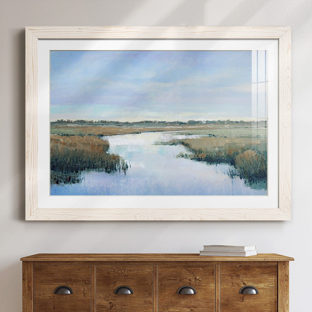 Coastal Plains II - Barnwood Framed Art Print