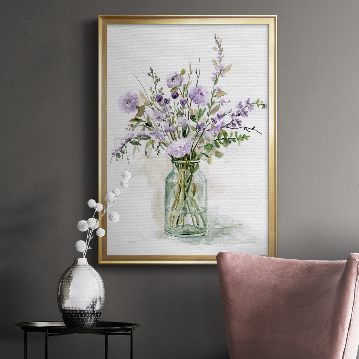 Purple Passion I - Modern Framed Canvas Print