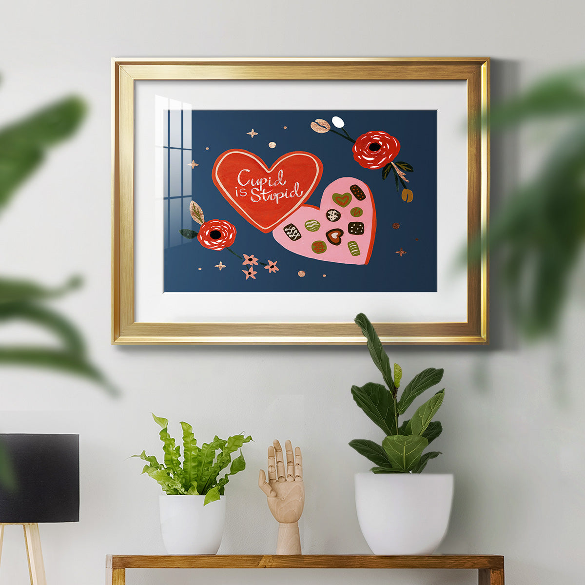 Happy Galentine II Premium Framed Print - Ready to Hang