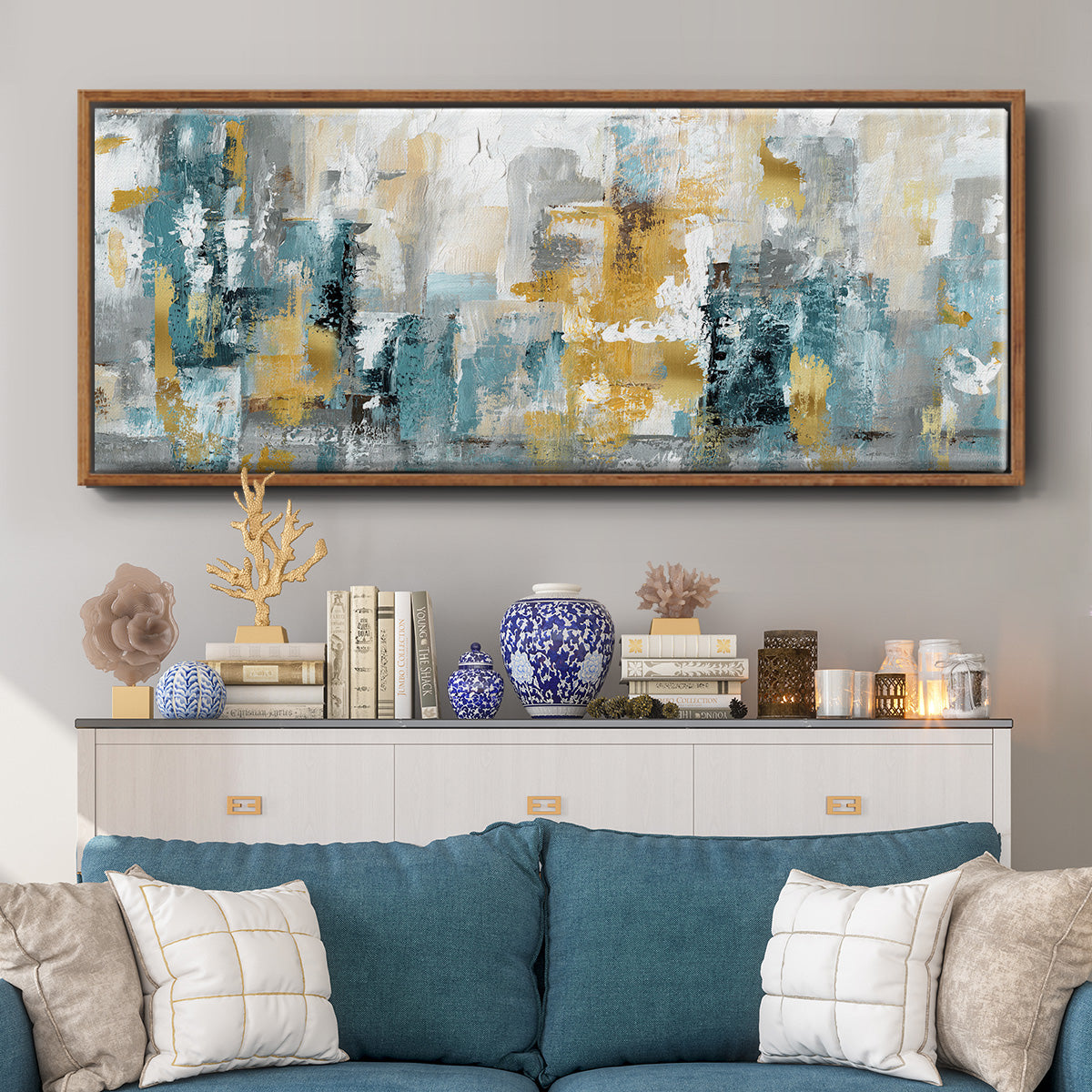 City Views II - Floater Framed Canvas Print