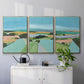 Bright Colored Countryside I - Framed Premium Gallery Wrapped Canvas L Frame 3 Piece Set - Ready to Hang