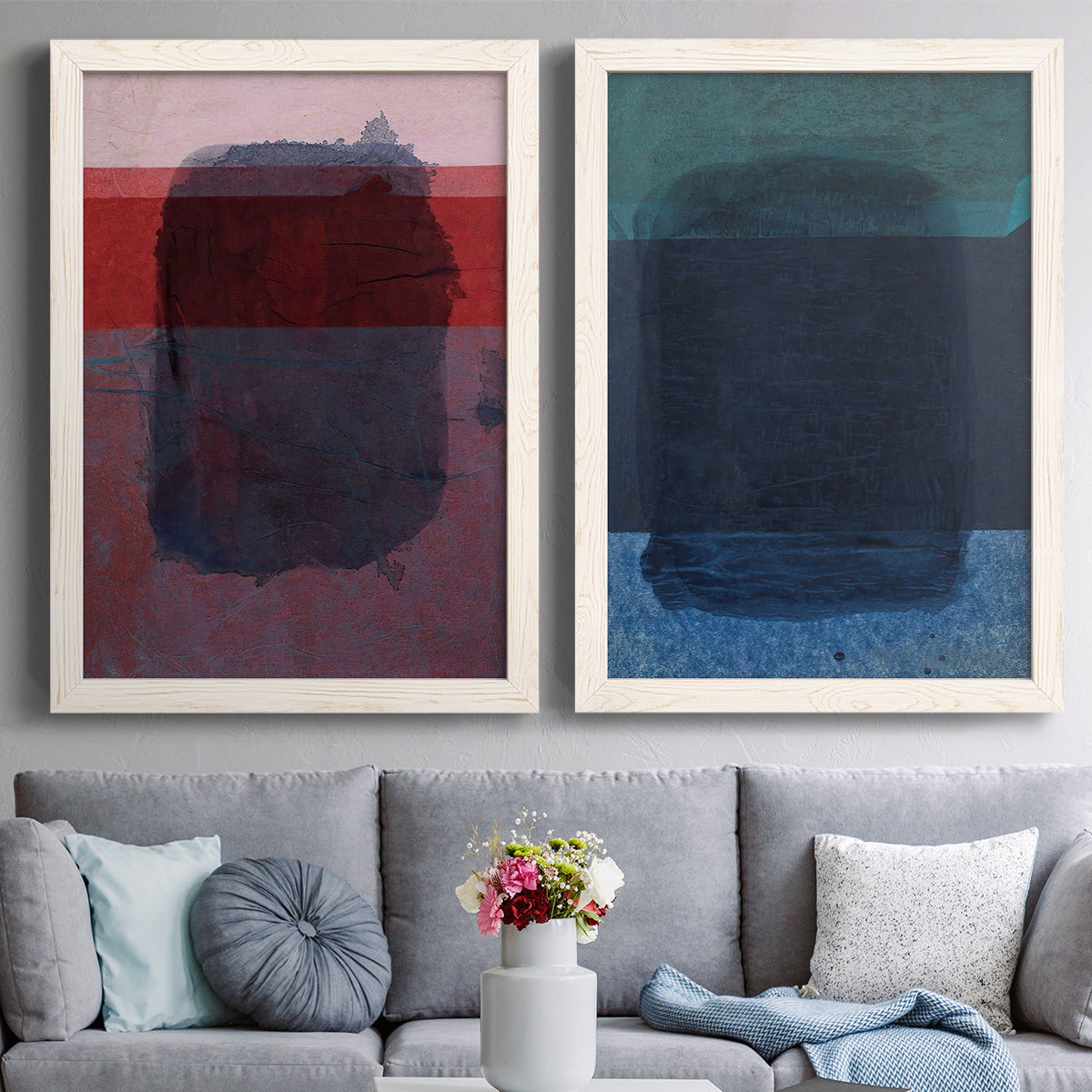 Remembering Rothko I - Premium Framed Canvas 2 Piece Set - Ready to Hang