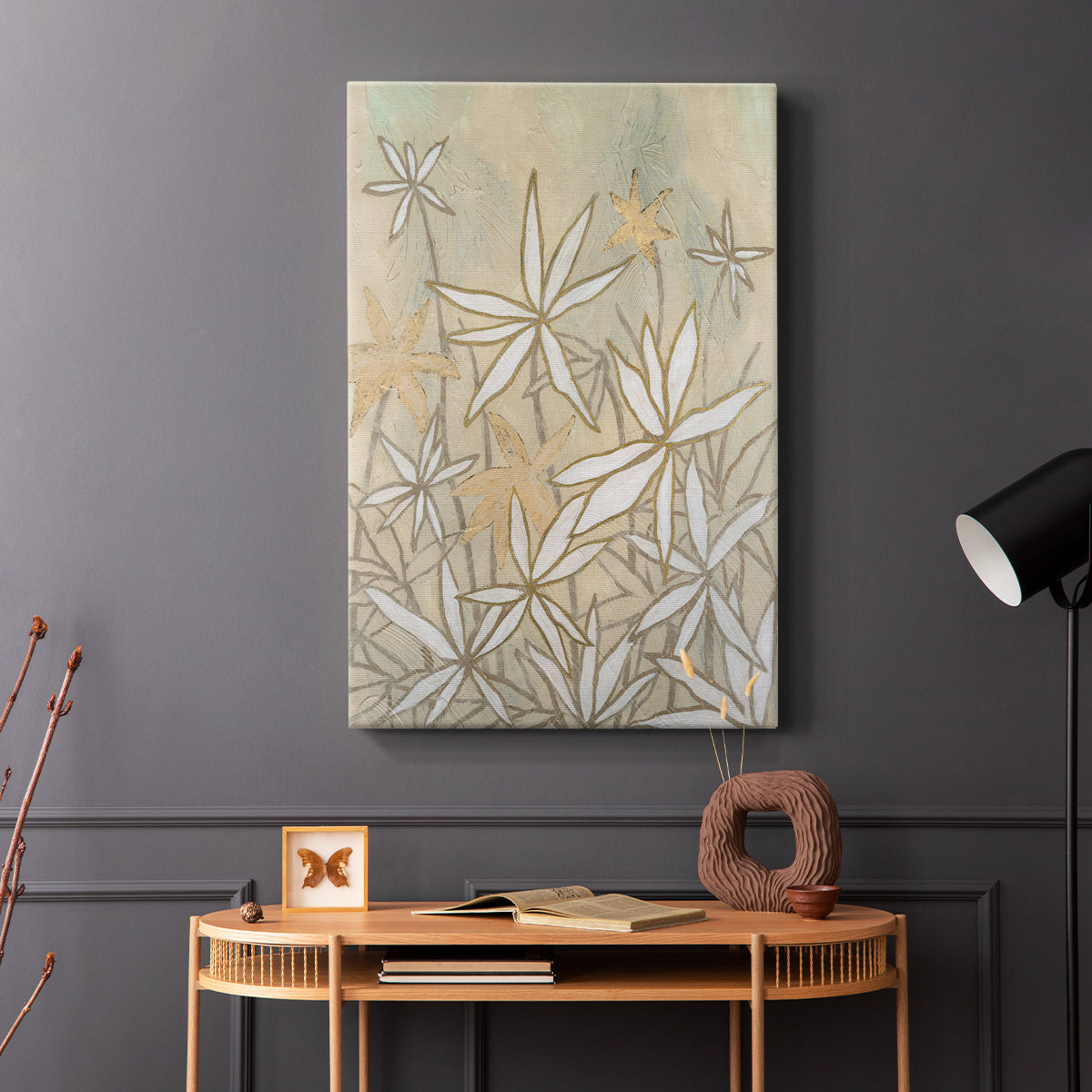 Embellished Starburst Bloom I - Canvas Art Print