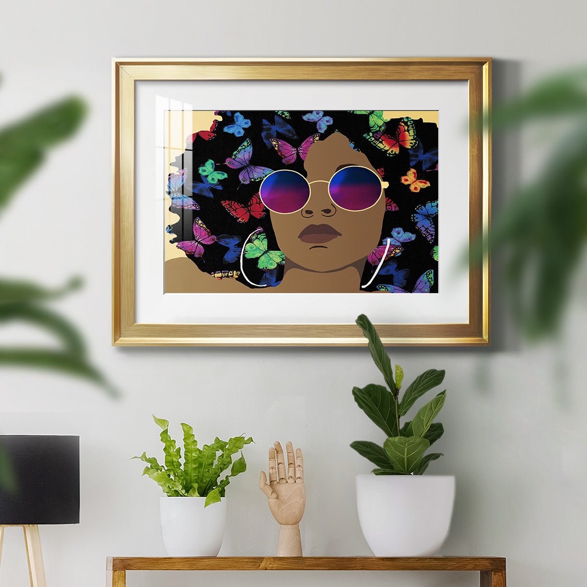 Butterfly Diva I Premium Framed Print - Ready to Hang