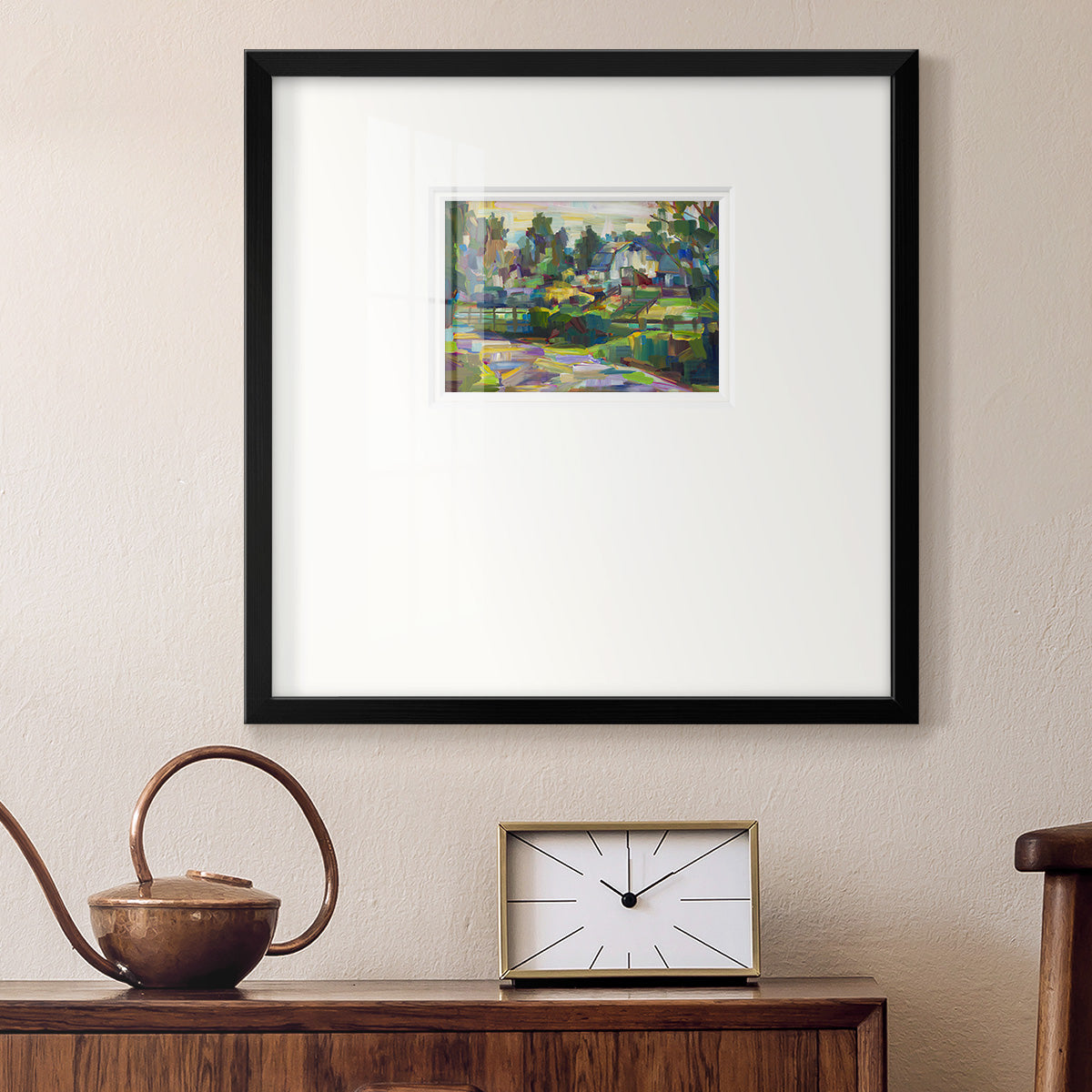 White Barn Premium Framed Print Double Matboard