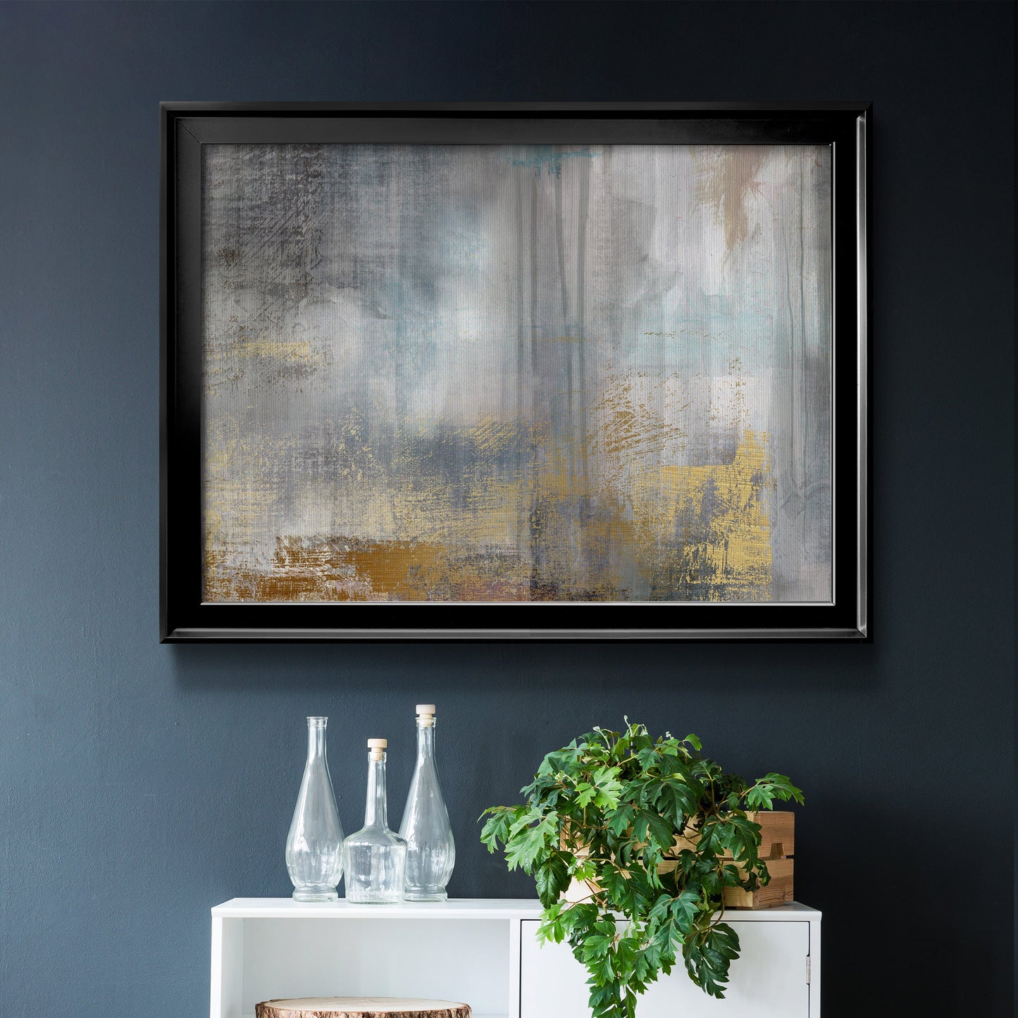 Misty Sky II Revisit - Modern Framed Canvas Print