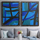 Involved Blues I - Premium Framed Canvas 2 Piece Set - Ready to Hang