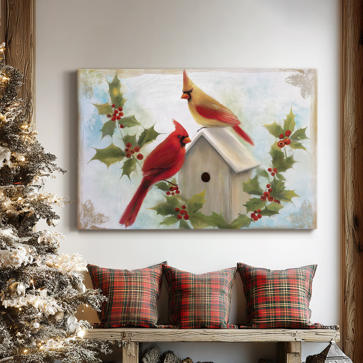 Midnight of Golden Midwinter - Canvas Art Print