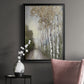 Woodland Walk Neutral - Modern Framed Canvas Print