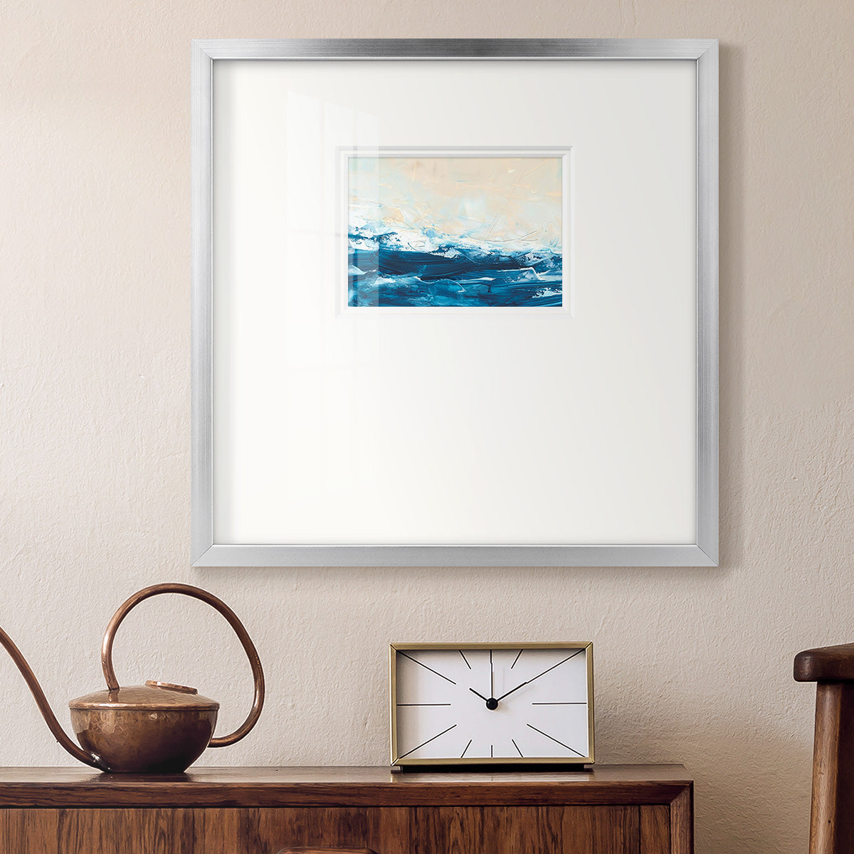 Wave after Wave III Premium Framed Print Double Matboard