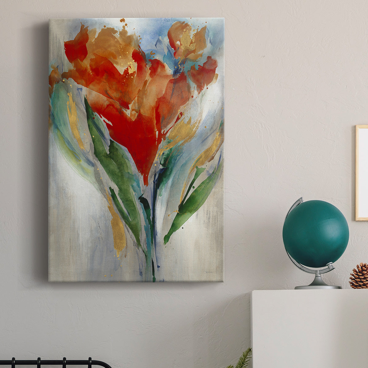 Wild Flower Bouquet Premium Gallery Wrapped Canvas - Ready to Hang