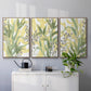 Sea Grass Fresco I - Framed Premium Gallery Wrapped Canvas L Frame 3 Piece Set - Ready to Hang