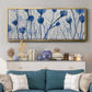 Blue Day Garden - Floater Framed Canvas Print