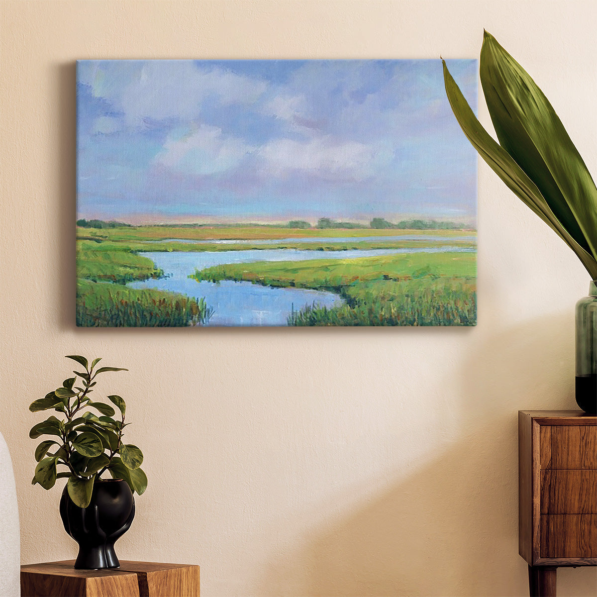 Summer Marsh II Premium Gallery Wrapped Canvas - Ready to Hang