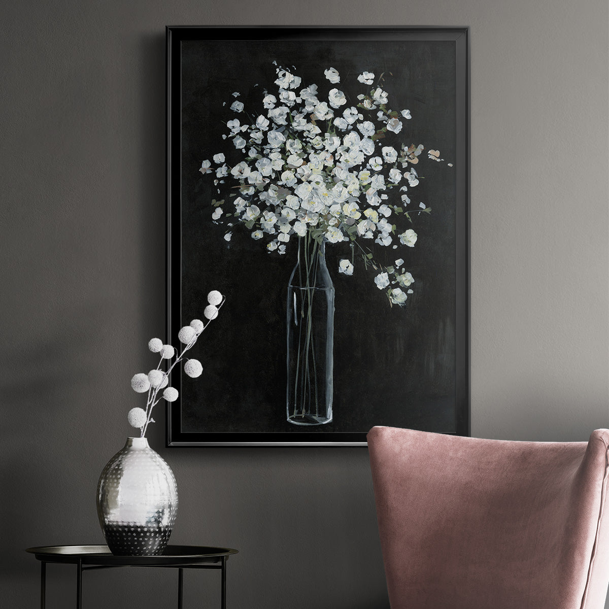 Filled with Spring - Modern Framed Canvas Print