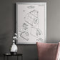 Toilet Paper Patent II - Modern Framed Canvas Print