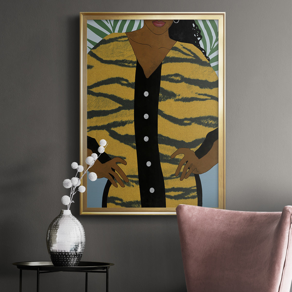 Her Style II - Modern Framed Canvas Print