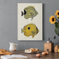 Yellow & Grey Fish III Premium Gallery Wrapped Canvas - Ready to Hang