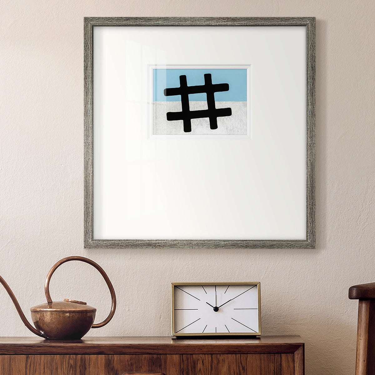Hashtag - Double Matboard Framed Print