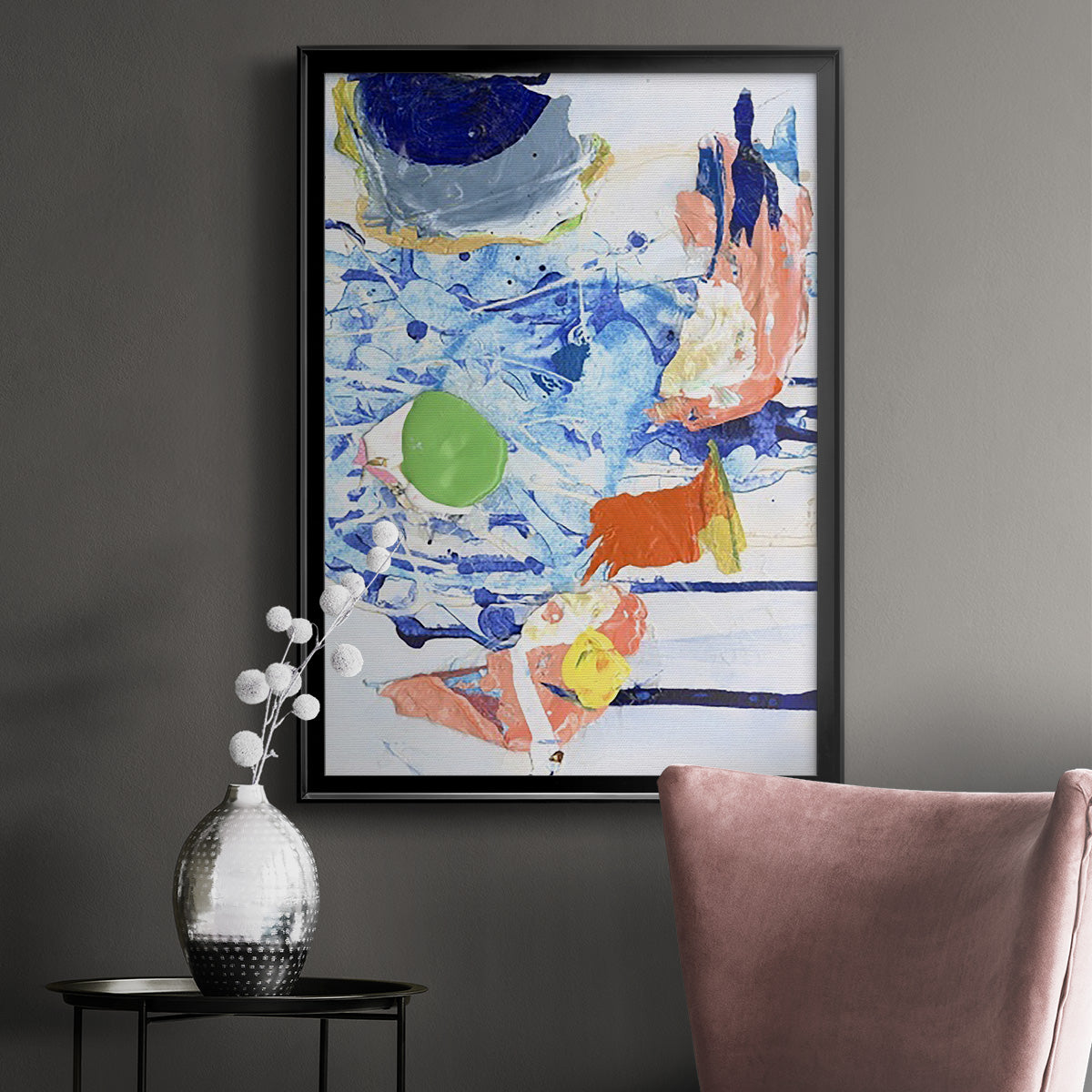 Evidence IV - Modern Framed Canvas Print