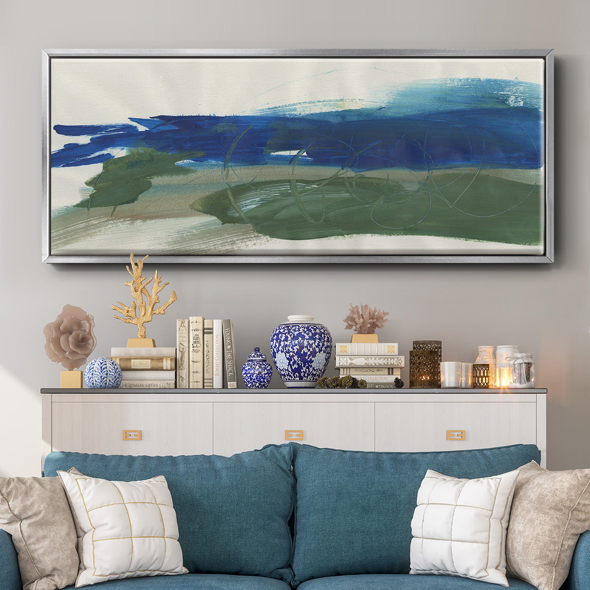 Mirages III - Floater Framed Canvas Print