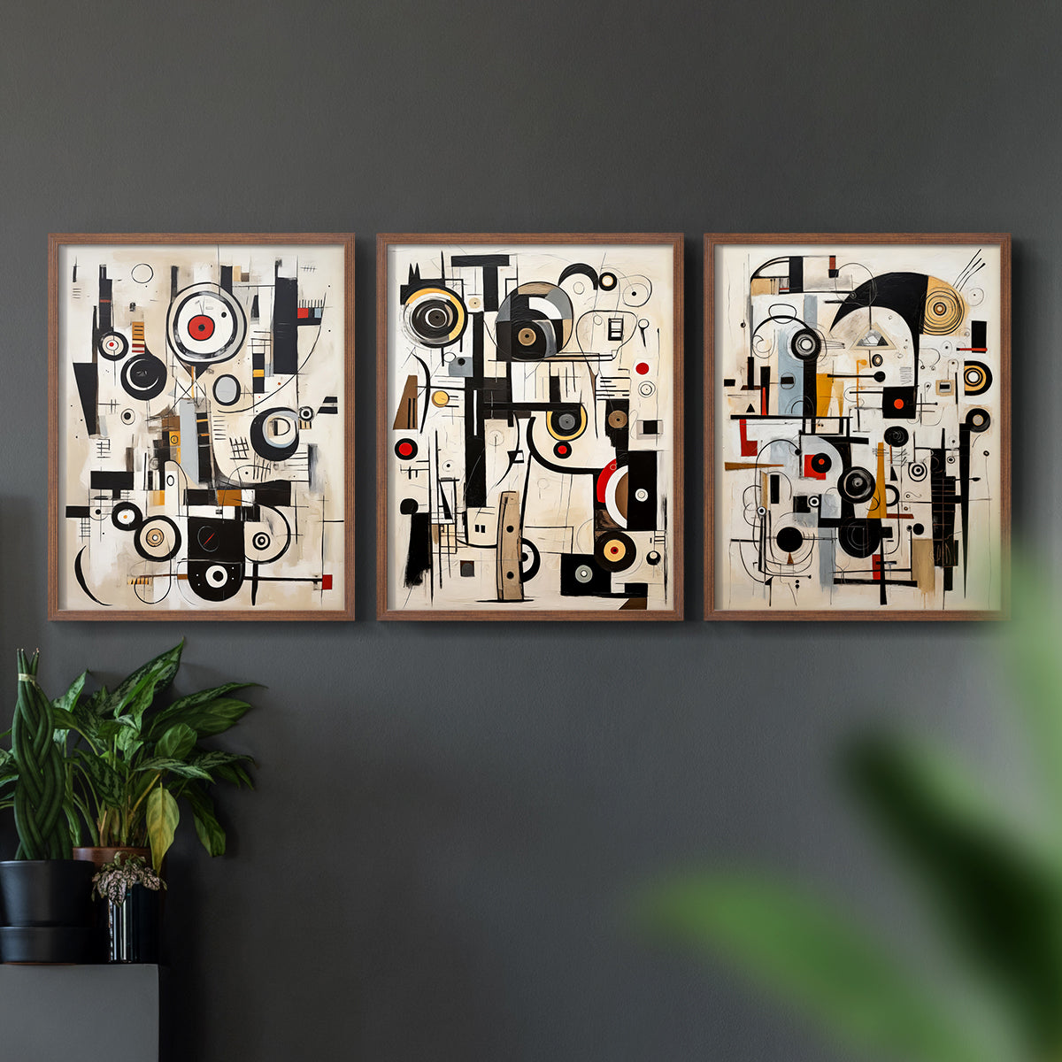 Abstract Series CLXVIII - Restickable Framed Art Set