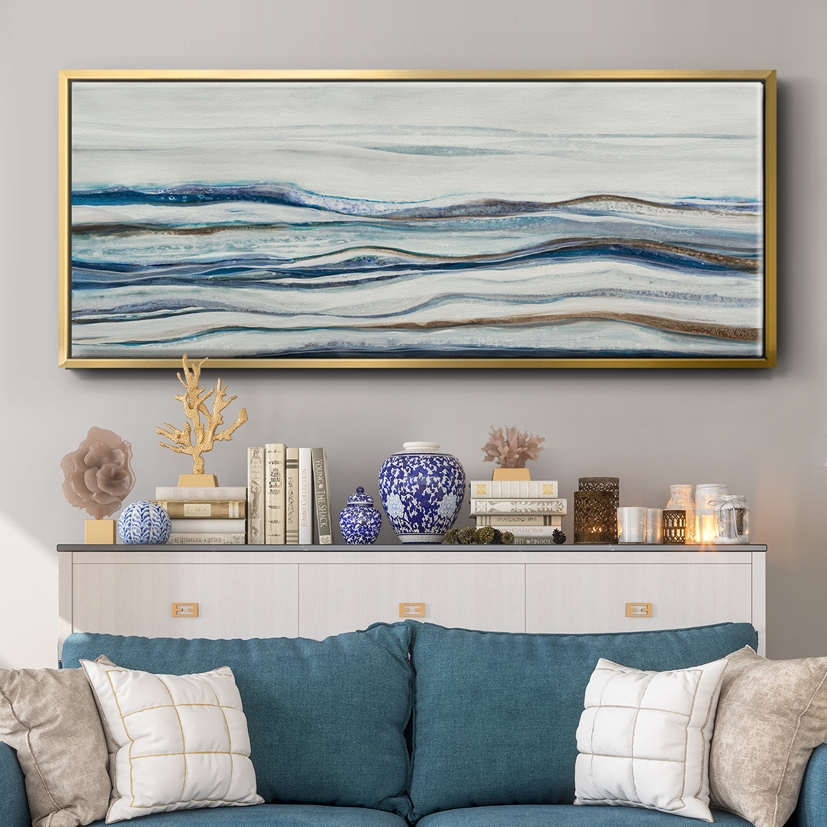 Shifting Sands - Floater Framed Canvas Print