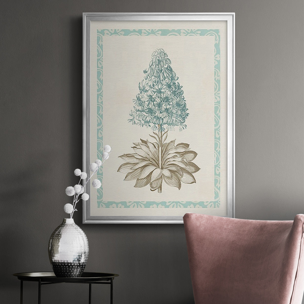 Willow Blue Besler VI - Modern Framed Canvas Print