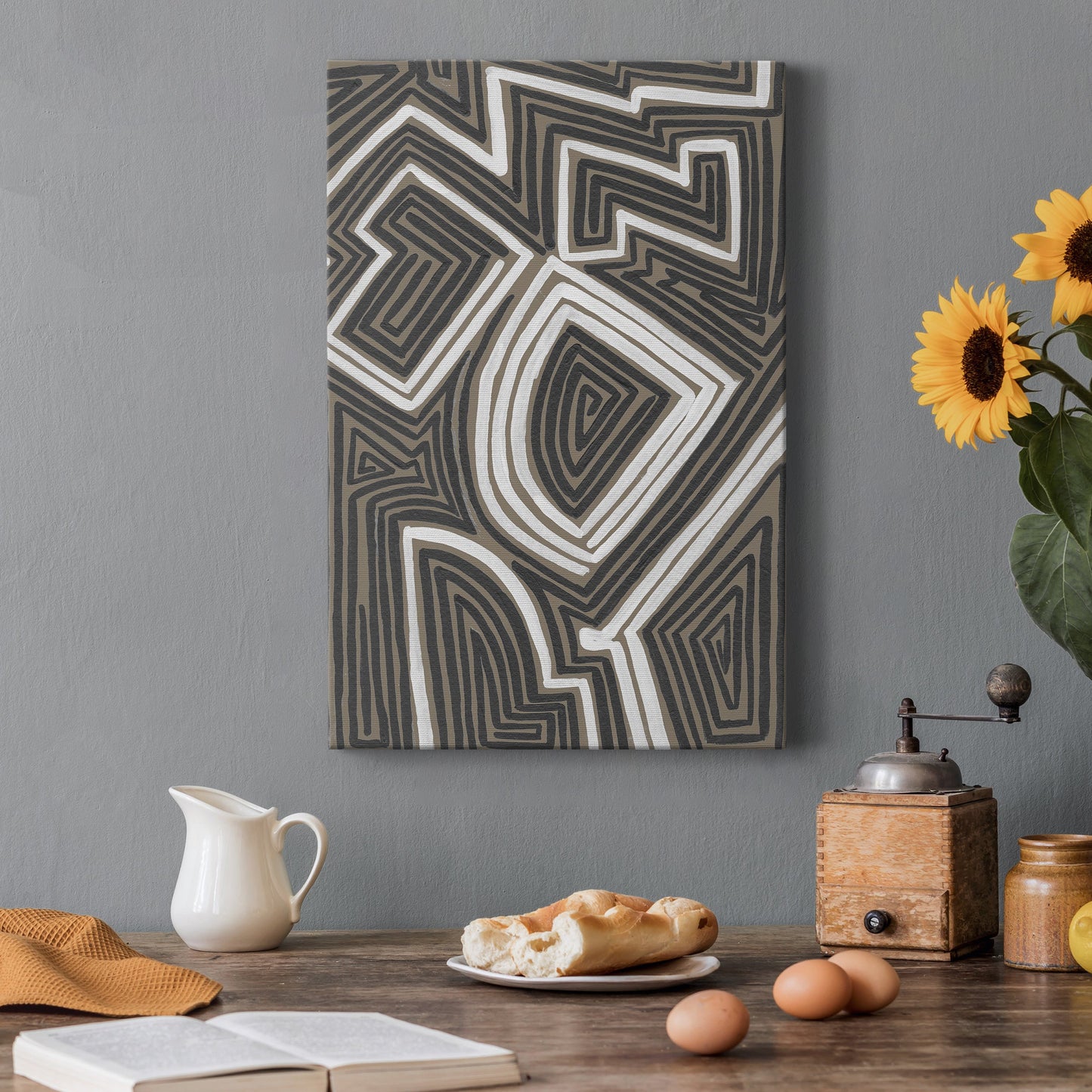 Abstract Maze III - Canvas Art Print