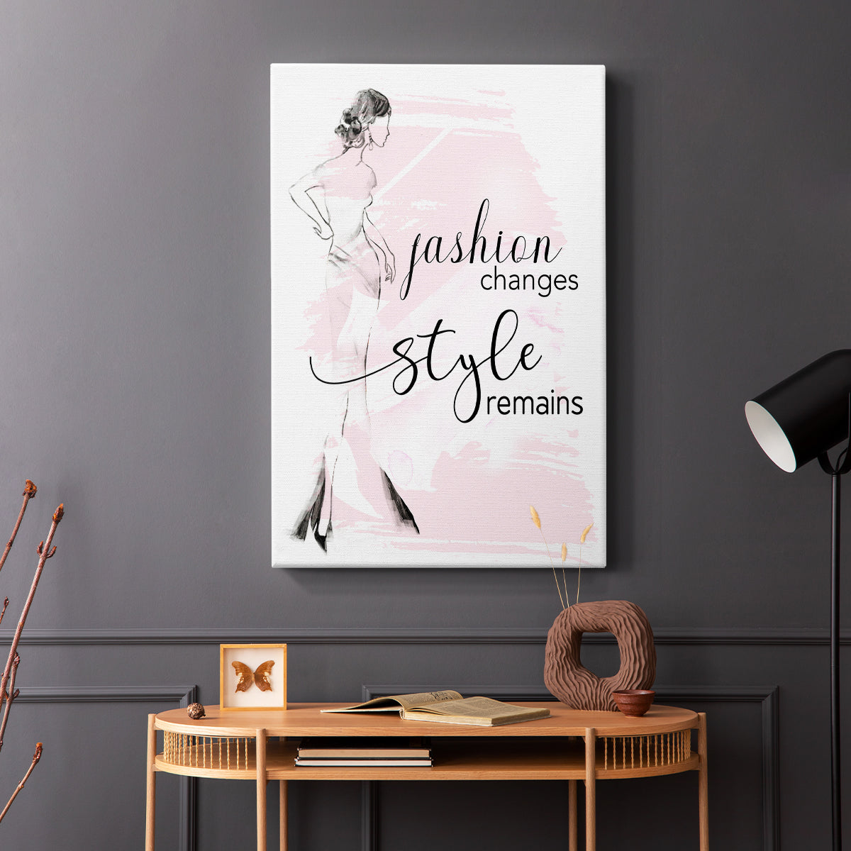 Fashion Changes Style Remains - Canvas Art Print