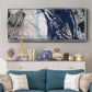 Blue Noise II - Floater Framed Canvas Print