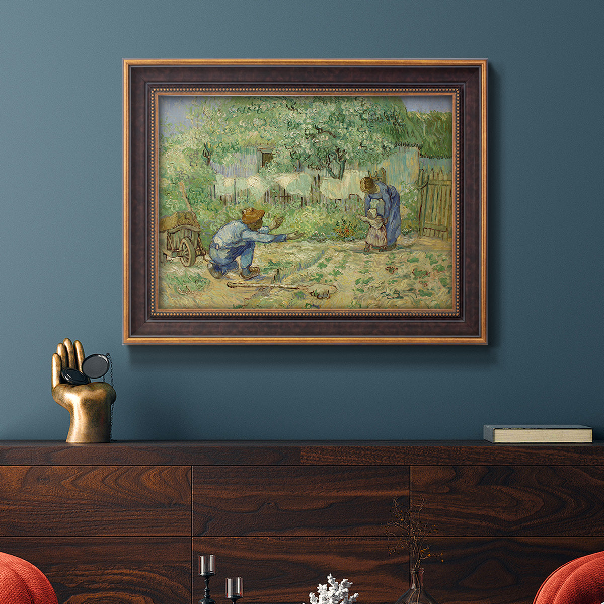 First Steps - Ornate Framed Canvas Print