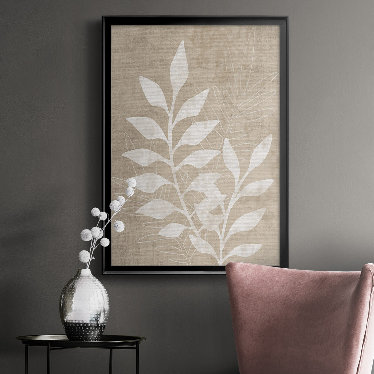 Foliage Retreat I - Modern Framed Canvas Print