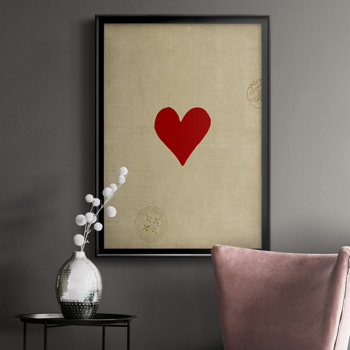 Small Heart - Modern Framed Canvas Print