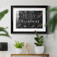 Merry Christmas Chalkboard - Modern Framed Art Print