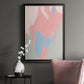 Blushing Abstract III - Modern Framed Canvas Print